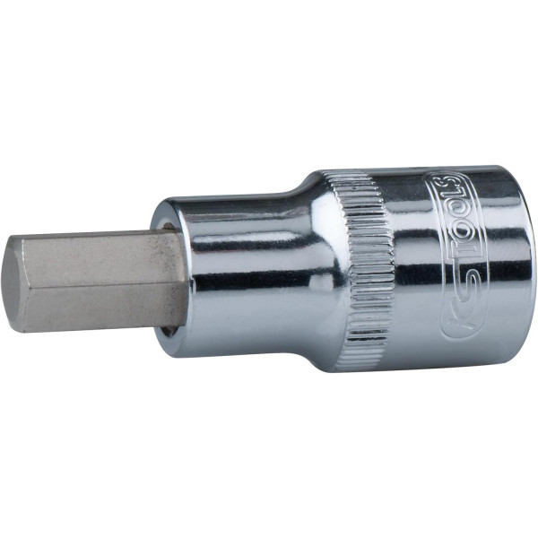 Douille tournevis 1/2\" 6 pans, Longueur 55 mm, 4 mm - Gamme CHROMEplus - En Chrome Vanadium - Finition chromée"