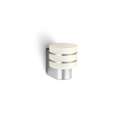 White TUAR Applique 1x9.5W - Inox