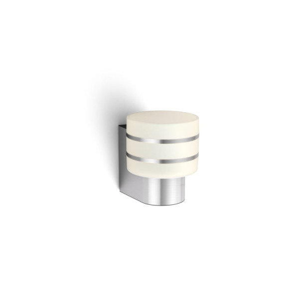 White TUAR Applique 1x9.5W - Inox