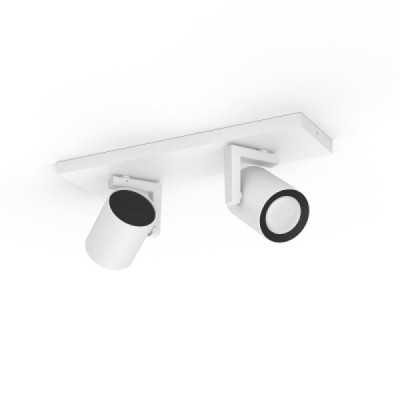 Lot de 2 spots connectés ARGENTA - 2x5.7W - Blanc - White & Color Ambiance