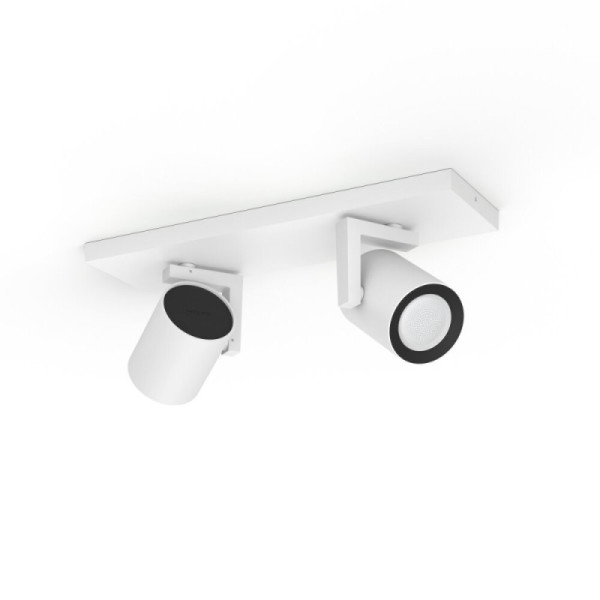 Lot de 2 spots connectés ARGENTA - 2x5.7W - Blanc - White & Color Ambiance