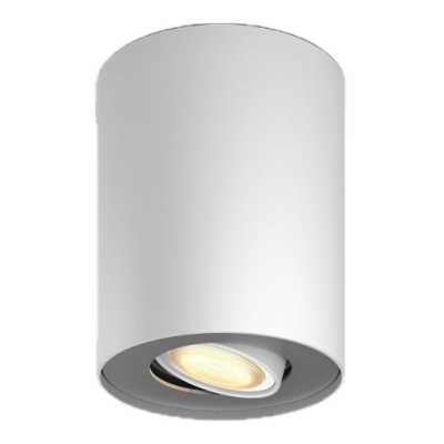 White Ambiance PILLAR Spot 1x5.5W - Blanc (télécommande incluse) - Bluetooth