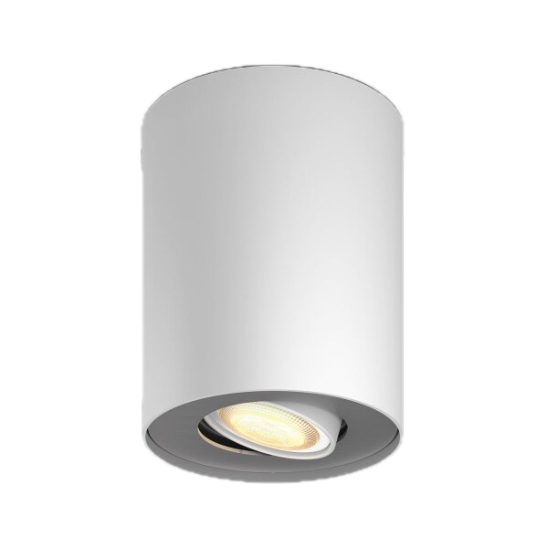 White Ambiance PILLAR Spot 1x5.5W - Blanc (télécommande incluse) - Bluetooth