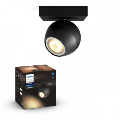 White Ambiance BUCKRAM Spot 1x5.5W extension - Noir (télécommande non incluse)