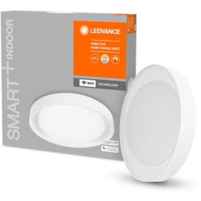 Plafonnier connecté Smart+ WIFI Orbis Ceiling Eye - Variation de blancs - 490mm - Blanc