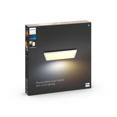 White Ambiance AURELLE Panneau LED 60X60 cm 55W - Blanc (télécommande incluse) - Bluetooth
