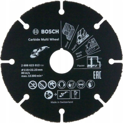 Bosch Professional Disque à Tronçonner Carbide Multi Wheel (115 mm) - Neuf