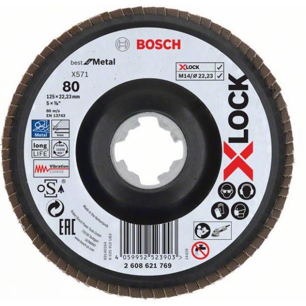 Bosch Accessories 1x Plateau à lamelles X571 Best for Metal X-LOCK