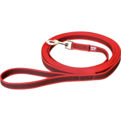 Laisse Julius-K9 IDC-Powerharness 216GM-R-S3 Antidérapante Rouge-Gris - 20 mm x 3 m