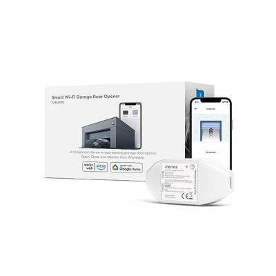 Meross Ouvre-Porte de Garage Connecté WiFi - Contrôle Intelligent par Alexa, Google Home & SmartThings