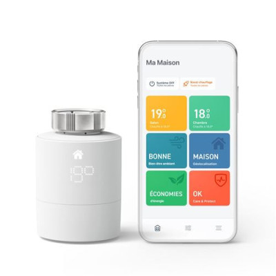 Kit de démarrage V3+ - Tête Thermostatique Intelligente + Bridge Internet - Neuf