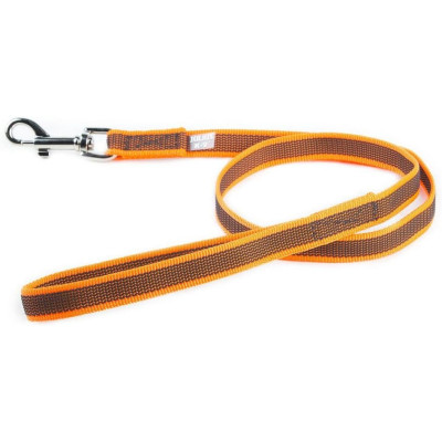 Laisse Julius-K9 216GM-OR-1,2 Antidérapante - Orange-Gris - 20 mm x 1,2 m