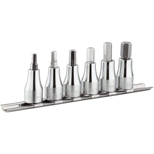 Facom JT.40 Jeu De 6 Douil-Tvis 3/8' Rack