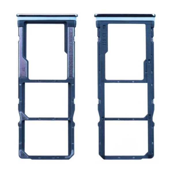 Tiroir SIM1 + SIM2 + SD Xiaomi Redmi Note 8T Argent Origine