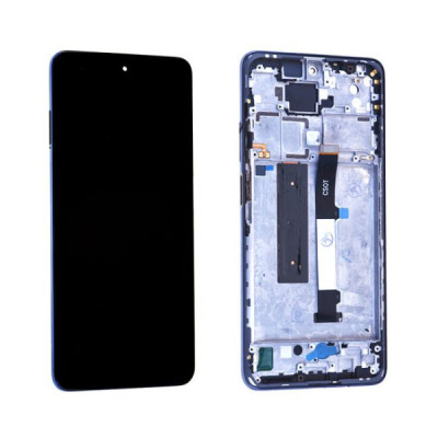 écran xiaomi mi 10t lite / redmi note 9 pro 5g bleu + châssi