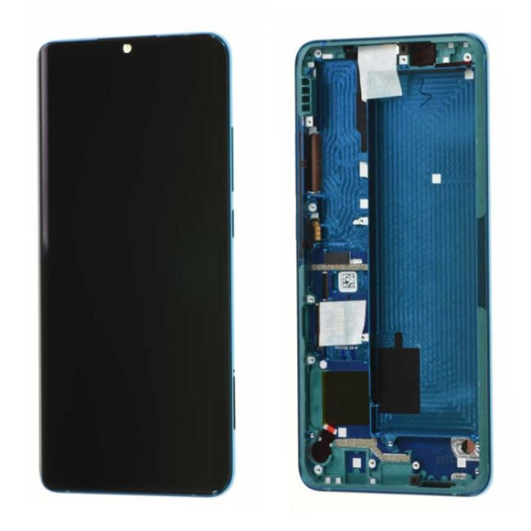 Écran Xiaomi Mi Note 10 / 10 Pro / 10 lite Bleu + Châssis Origine