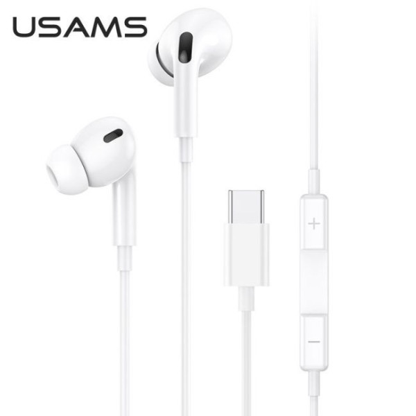 Écouteur Type C avec Micro + télécommande USAMS (SJ452)