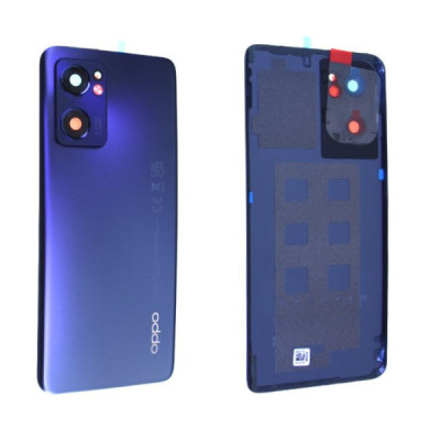 Vitre arrière oppo find x5 lite / reno7 5g noir stellaire or