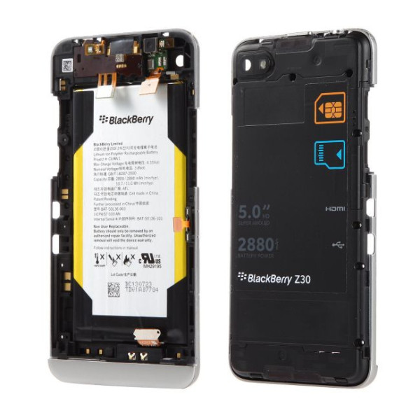 Châssis central BlackBerry Z30