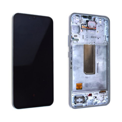 écran samsung galaxy a34 5g (a346b) argent + châssis origine