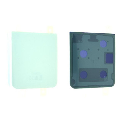 Vitre arrière samsung galaxy z flip5 5g (f731b) (bas) bleu c