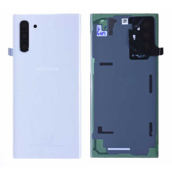 Vitre arrière Samsung Galaxy Note 10 (N970F) Blanc Origine