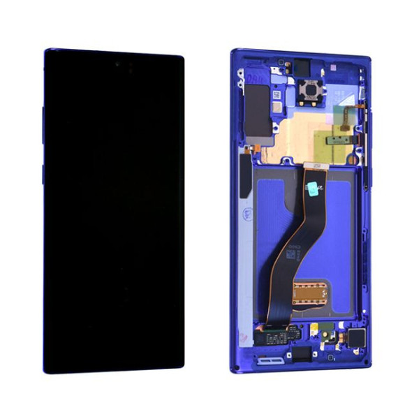Écran Samsung Galaxy Note 10+ (N975F) Bleu Aura + Châssis Origine