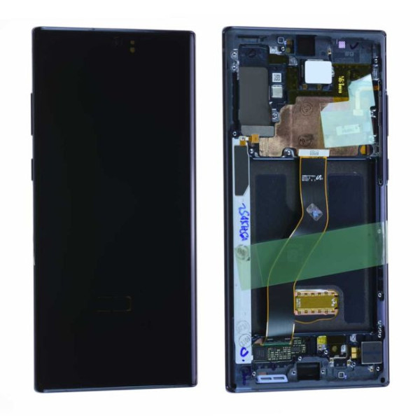 Écran Samsung Galaxy Note 10+ (N975F) Noir Cosmos + Châssis Origine