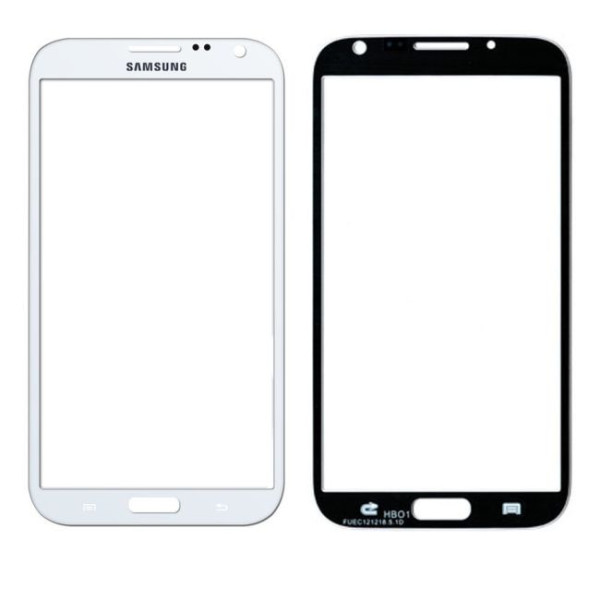 Vitre Samsung Galaxy Note 2 (N7100) / Note 2 4G (N7105) Blanc
