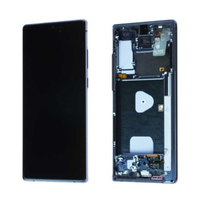 écran samsung galaxy note 20 5g (n980f / n981f) gris + châss