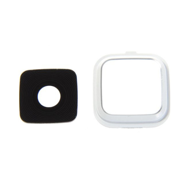Contour / Vitre cache caméra Samsung Galaxy Note 4 (N910F) Blanc