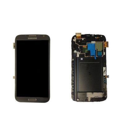 écran samsung galaxy note 2 4g (n7105) gris titane + châssis
