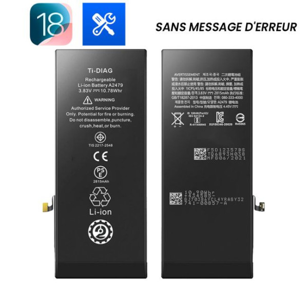 Batterie iPhone 12 / 12 Pro (Sans message d'erreur) Original Ti-DIAG