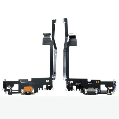 Nappe / connecteur de charge pour iphone 12 pro max noir rec