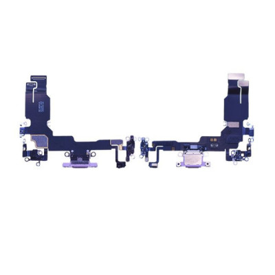 Nappe / connecteur de charge iphone 15 rose reconditionné (p