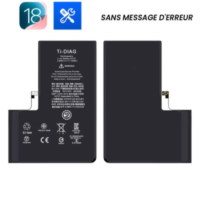 Batterie iphone 15 pro max (sans message d'erreur) original 