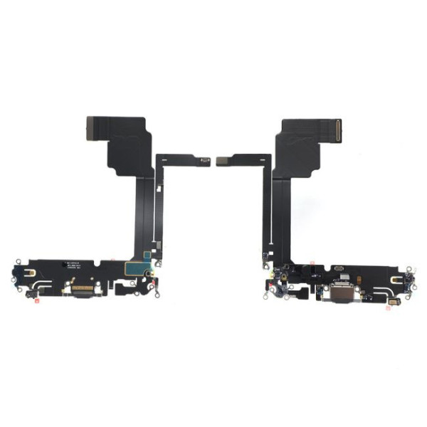Nappe / Connecteur de Charge pour iPhone 15 Pro Max Noir Reconditionné (PIEC)