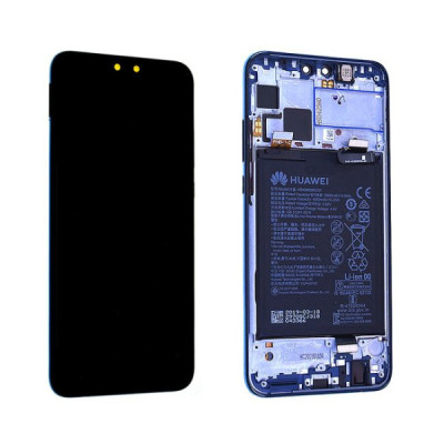écran huawei y9 (2019) bleu + châssis + batterie origine | H