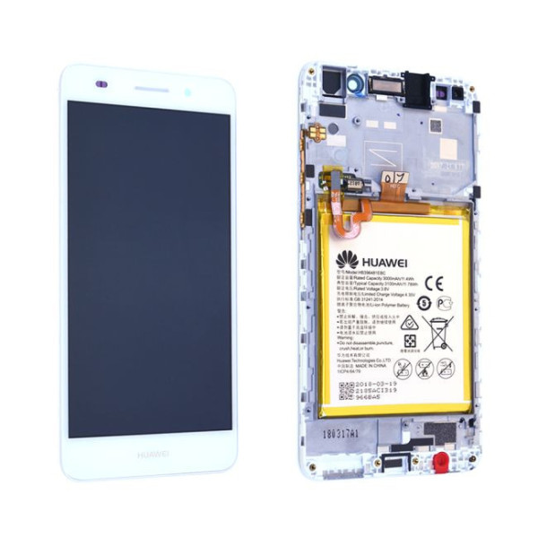 Écran Huawei Y6II Blanc + Châssis / Batterie Origine