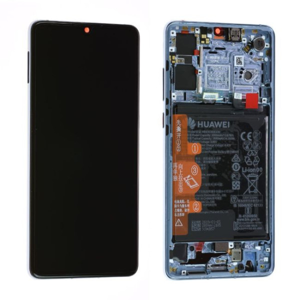 Écran Huawei P30 Bleu Nacré + Châssis / Batterie Origine