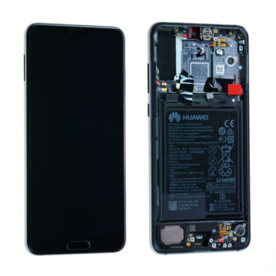 écran huawei p20 pro midnight bleu + châssis / batterie orig